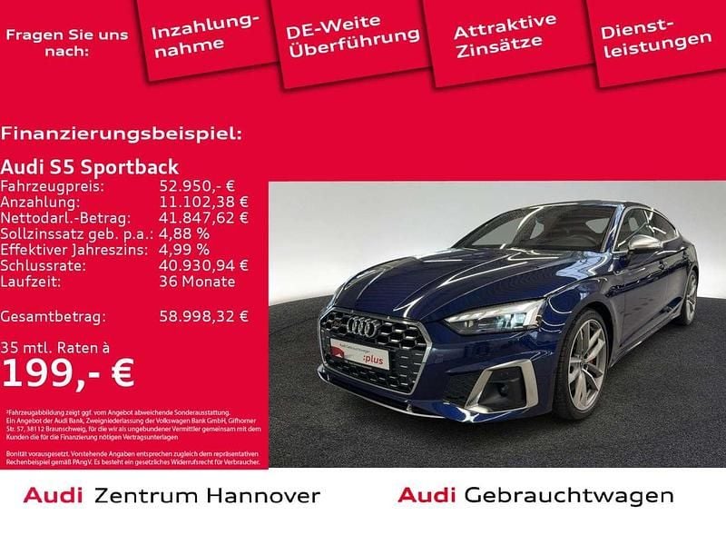 2d navarrablau metallic Gebraucht 2023 Audi S5 Ambiente Limousine | 52.950 € (Etwas zu teuer) - Bild 1/4