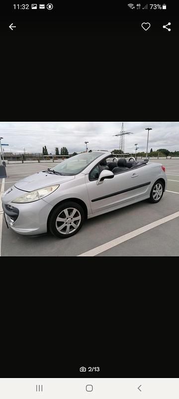 Grau Gebraucht 2008 Peugeot 207 CC Cabrio | 2.490 € (Guter Preis) - Bild 1/4