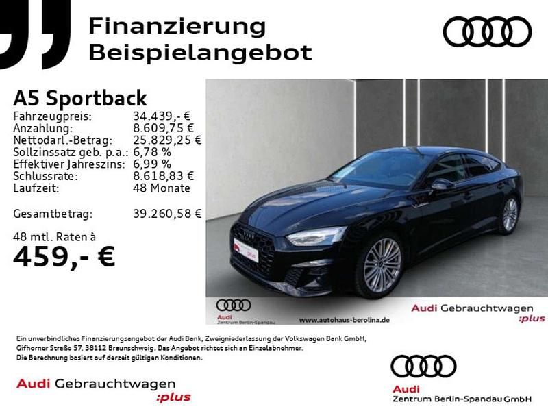 Gebraucht Audi A5 S-Line 204 PS (150 kW) 2022 Mythosschwarz metallic Coupé