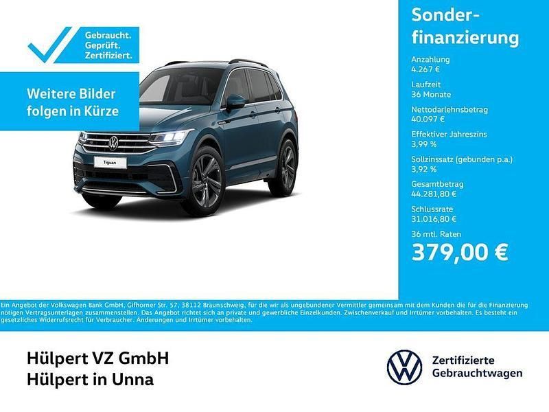 Blau Gebraucht 2024 VW Tiguan R-line SUV | 44.364 € (Etwas zu teuer) - Bild 1/3