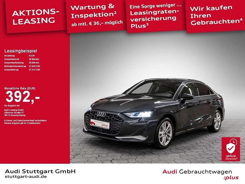 Manhattangrau metallic Gebraucht 2025 Audi A3 Advanced Plus Limousine | 37.940 € (Teuer) - Bild 1/2