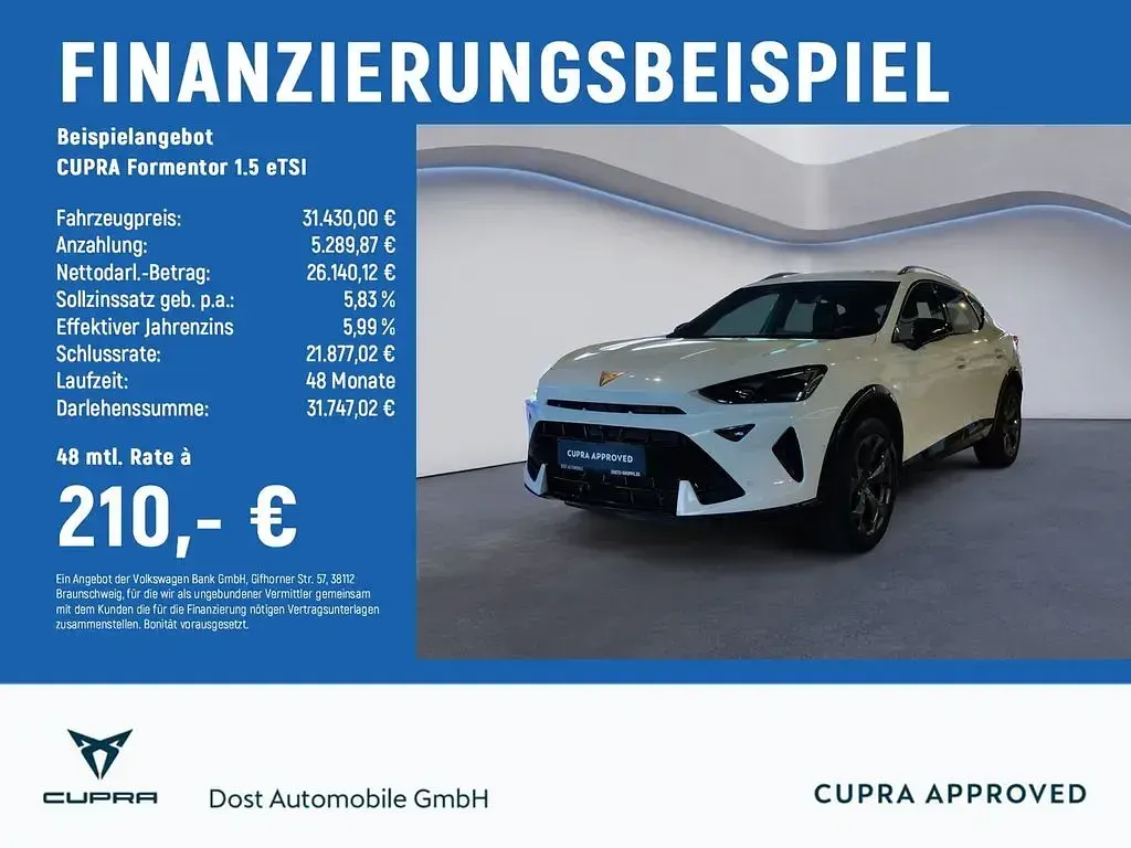 Brugt Cupra Formentor 150 HK (110 kW) 2025 Hvid SUV