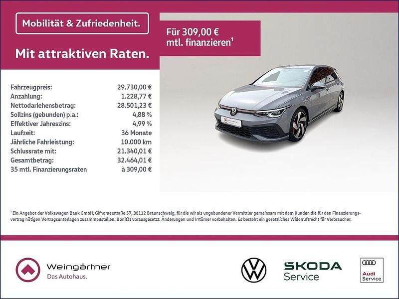 Grau Gebraucht 2022 VW Golf VIII GTI Clubsport Limousine | 29.730 € (Superpreis) - Bild 1/4