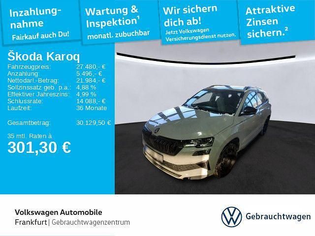 Gebraucht Skoda Karoq SportLine 150 PS (110 kW) 2022 Stahlgrau SUV