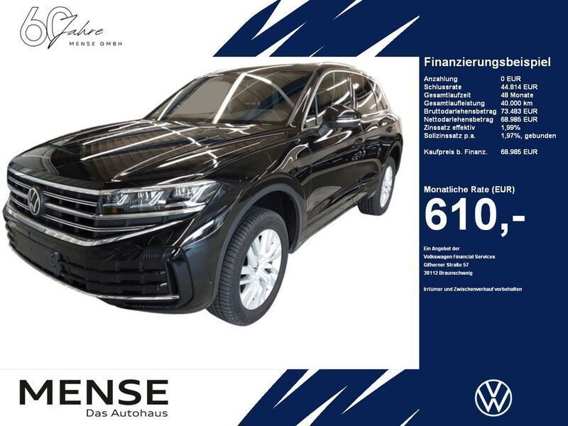 Grenadillschwarz Gebraucht 2024 VW Touareg Elegance SUV | 68.985 € (Fairer Preis) - Bild 1/4