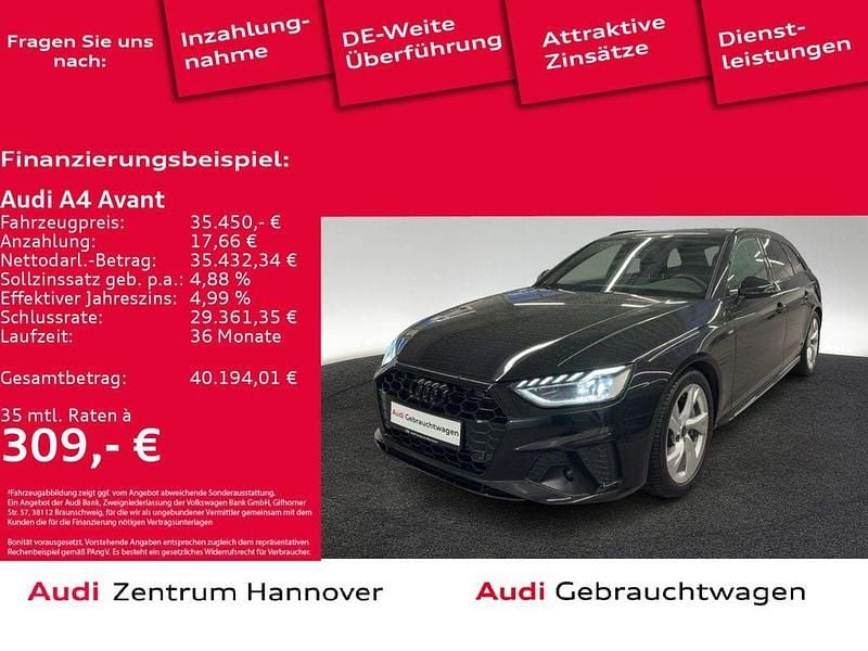 Gebraucht Audi A4 S-Line 204 PS (150 kW) 2024 0e mythosschwarz metallic (metallic) Kombi