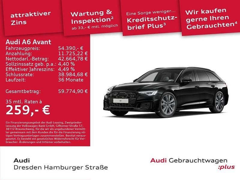 Gebraucht Audi A6 Design 286 PS (210 kW) 2025 Schwarz Kombi