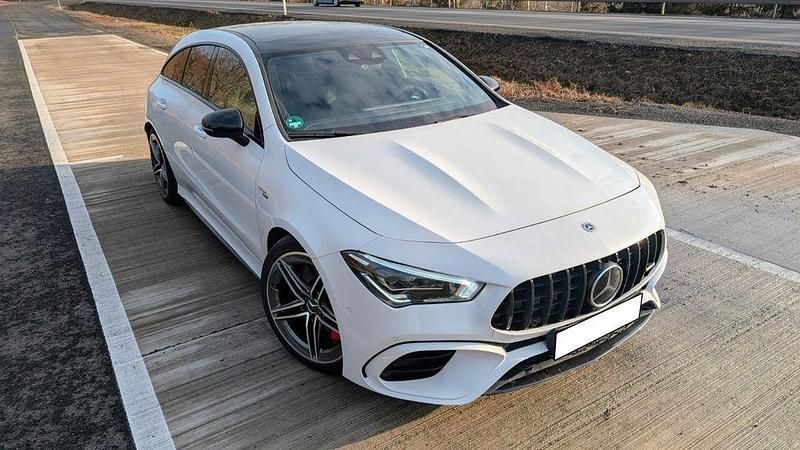 Gebraucht Mercedes CLA45 AMG Shooting Brake AMG 421 PS (309 kW) 2021 Weiß Kombi