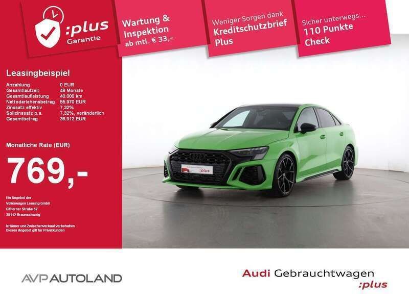 Kyalamigrün Gebraucht 2023 Audi RS3 Ambiente Kleinwagen | 55.220 € (Superpreis) - Bild 1/3