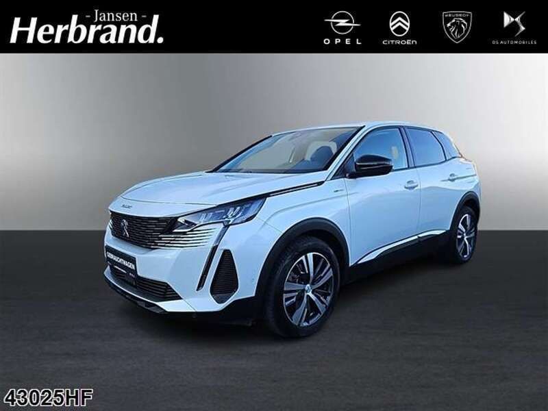 Lack weiss perlglänzend/metall Gebraucht 2022 Peugeot 3008 Allure SUV | 23.889 € (Superpreis) - Bild 1/4