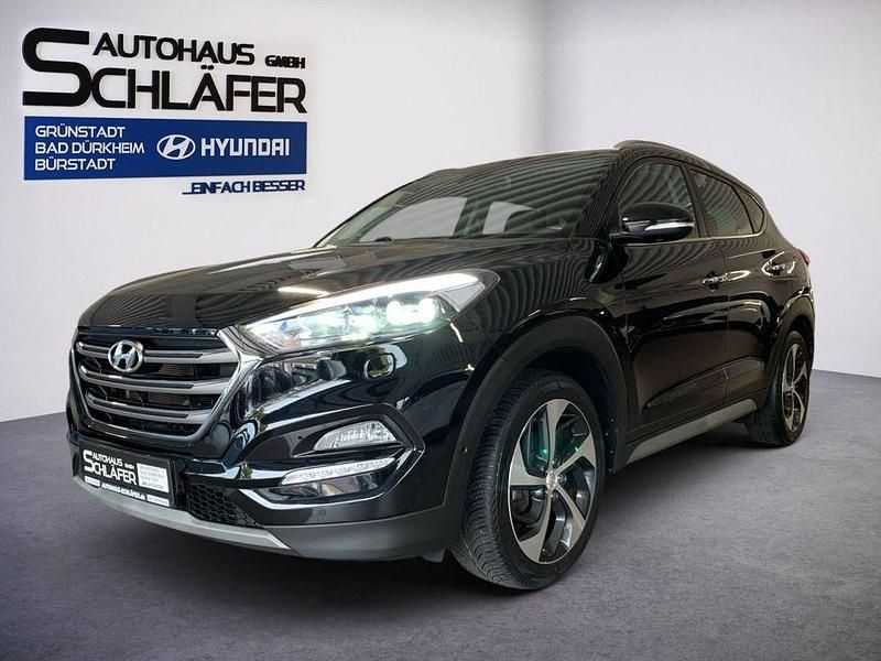 Phantom black / mic Gebraucht 2018 Hyundai Tucson Premium SUV | 17.990 € (Fairer Preis) - Bild 1/4