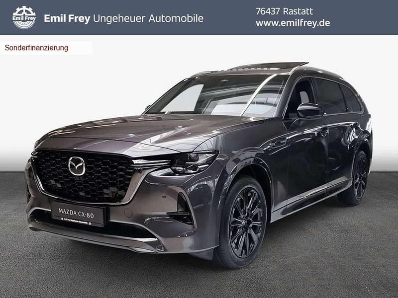 Grau Gebraucht 2025 Mazda CX-80 Homura-Line SUV | 54.980 € (Guter Preis) - Bild 1/3