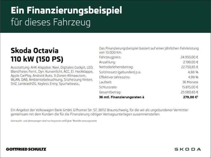 Gebraucht Skoda Octavia Tour 150 PS (110 kW) 2023 Schwarz Kombi