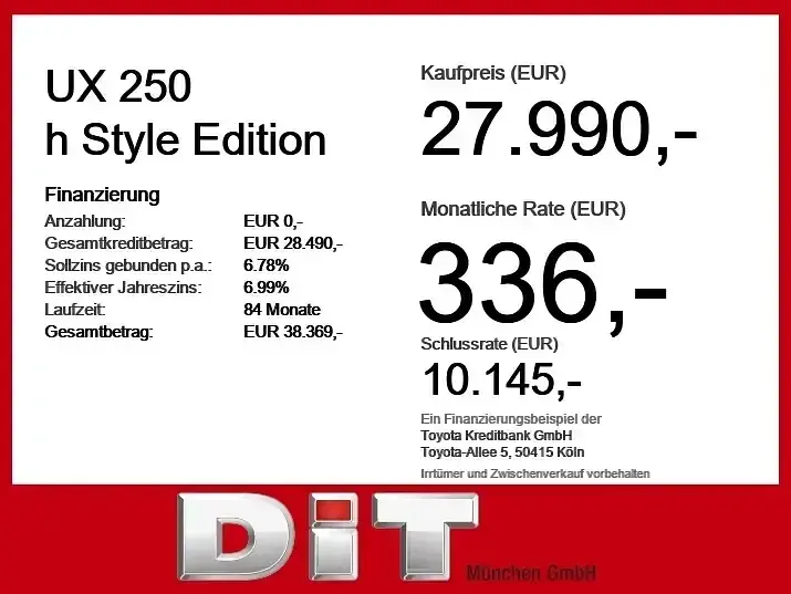 Gebraucht Lexus UX 250h 184 PS (135 kW) 2023 Sonic white SUV