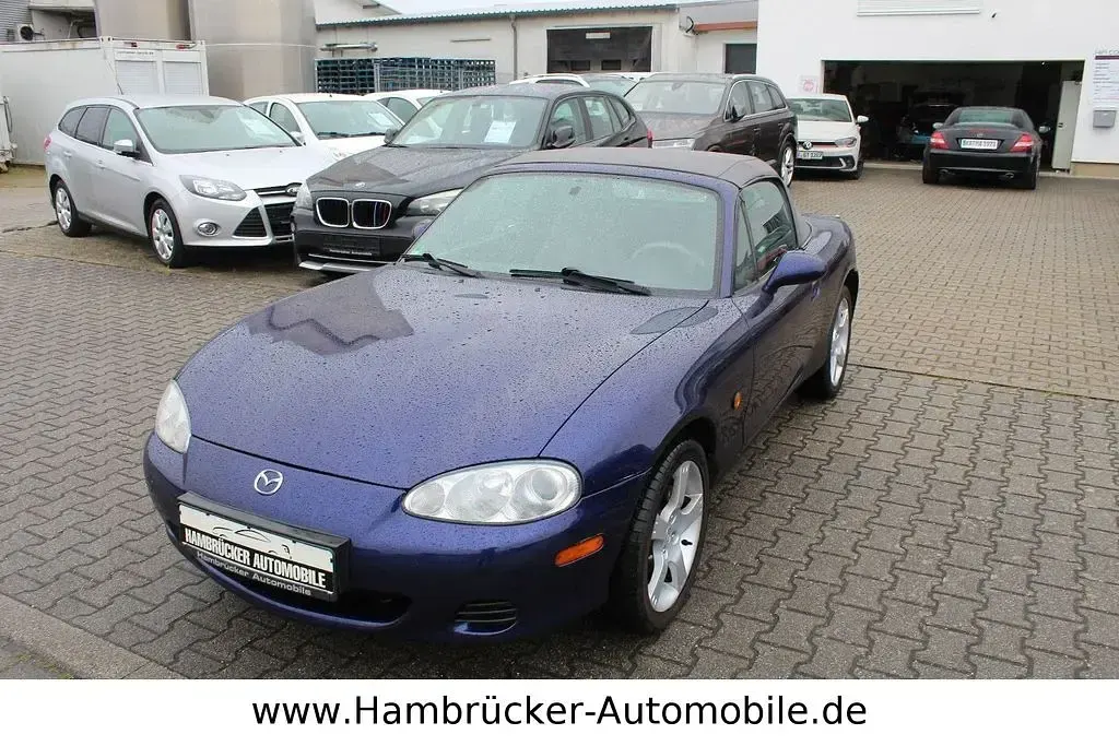 Gebraucht Mazda MX5 110 PS (80 kW) 2003 Stratoblau metallic Cabrio
