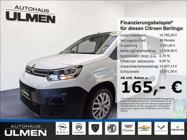 Grau Gebraucht 2023 Citroën e-Berlingo Shine Van / Kleinbus | 22.380 € (Fairer Preis) - Bild 1/4