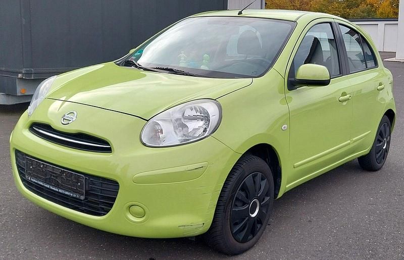 Grün Gebraucht 2012 Nissan Micra Acenta Kleinwagen | 3.950 € (Guter Preis) - Bild 1/4