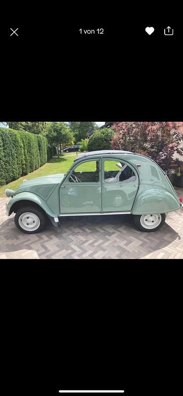 Grün Gebraucht 1960 Citroën 2CV Limousine | 15.300 € - Bild 1/4
