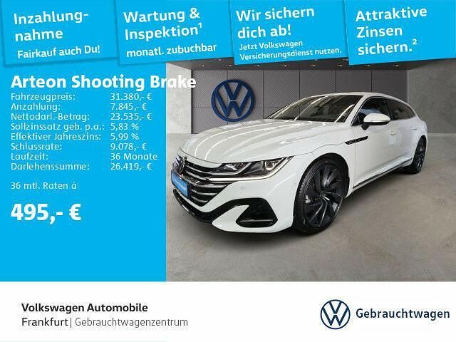 Weiß Gebraucht 2021 VW Arteon R-line Kombi | 31.380 € (Guter Preis) - Bild 1/2