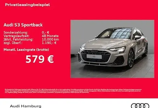 Neu Audi S3 Ambiente 333 PS (244 kW) 2025 Beige Limousine