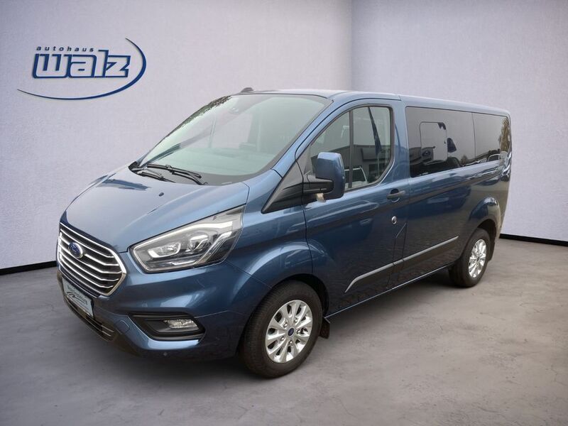 Chromablau Gebraucht 2019 Ford Transit Custom Kombi | 32.690 € (Teuer) - Bild 1/4
