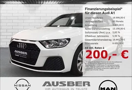Gebraucht Audi A1 Sportback Comfort 95 PS (69 kW) 2023 Weiß Kleinwagen