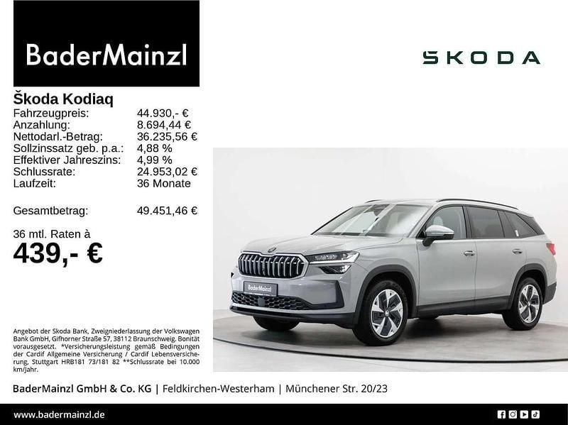 Stahlgrau Gebraucht 2025 Skoda Kodiaq Selection SUV | 44.930 € (Guter Preis) - Bild 1/1