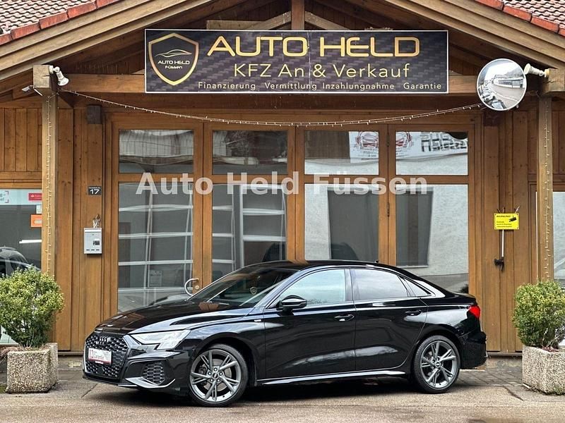 Schwarz Gebraucht 2021 Audi A3 S-Line Limousine | 25.590 € (Fairer Preis) - Bild 1/4