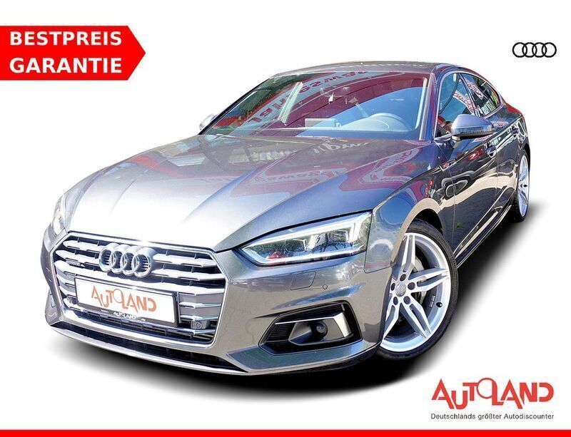 Grau Gebraucht 2019 Audi A5 Sportback S-Line Limousine | 33.950 € (Teuer) - Bild 1/4