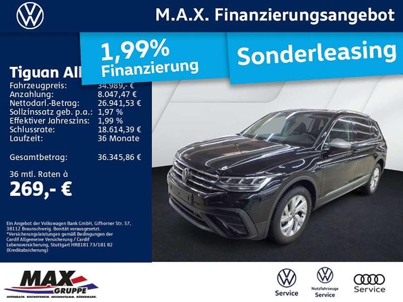 Deep black perleffekt Gebraucht 2024 VW Tiguan Allspace Life SUV | 34.989 € (Superpreis) - Bild 1/3