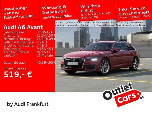Tangorot metallic Gebraucht 2022 Audi A6 Design Kombi | 35.850 € (Guter Preis) - Bild 1/2
