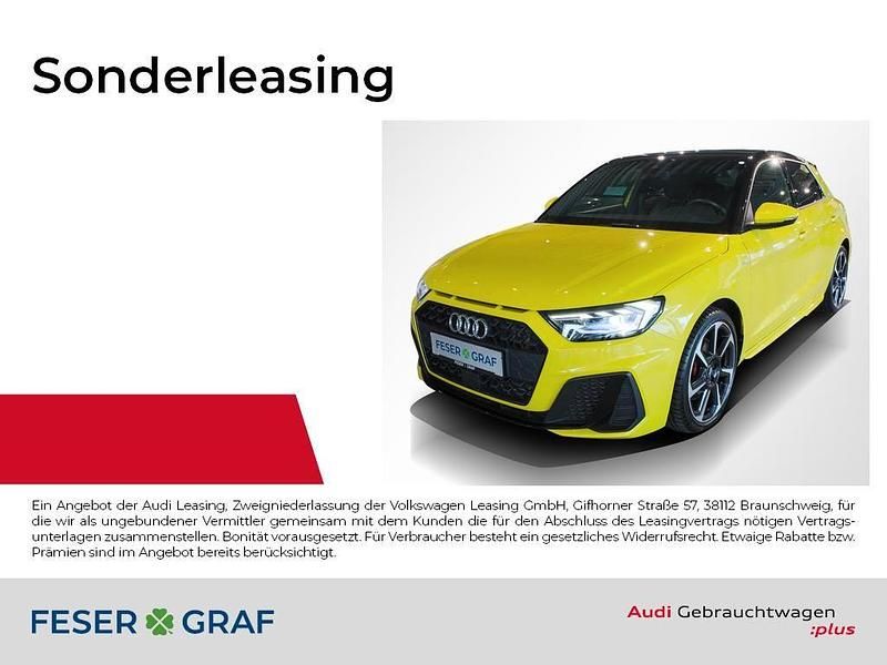 Gelb Gebraucht 2019 Audi A1 Sportback S-Line Kleinwagen | 22.880 € (Guter Preis) - Bild 1/4