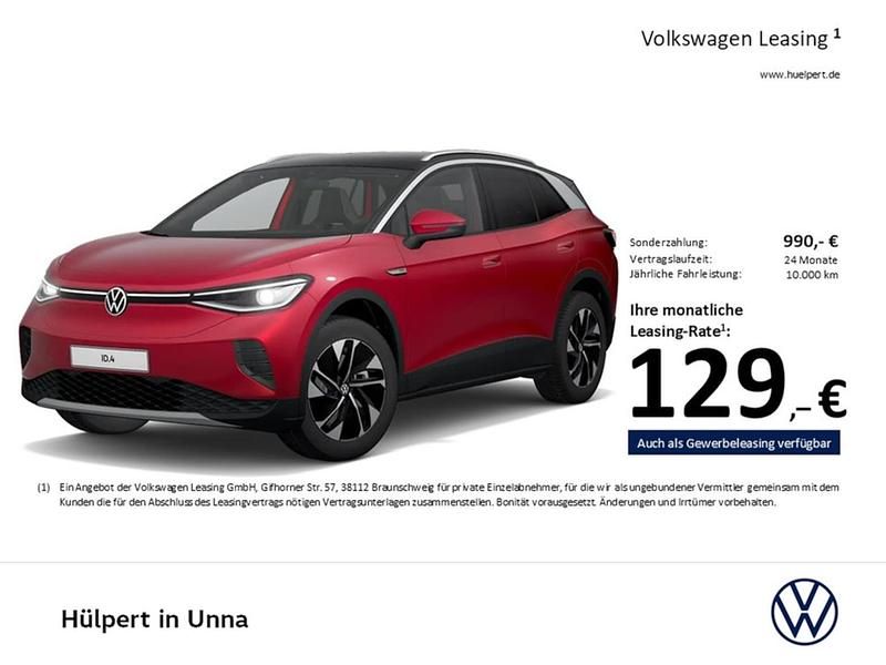 Second-hand VW ID.4 Pro Performance 210 kW (286 CP) 2022 Roșu SUV