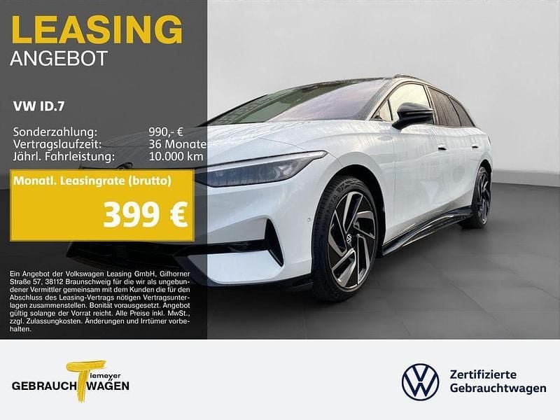 Weiß Gebraucht 2024 VW ID.7 Pro Kombi | 44.250 € - Bild 1/4