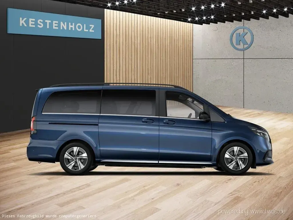 Neu Mercedes EQV300 Avantgarde 150 kW (204 PS) 2026 Blau Van / Kleinbus