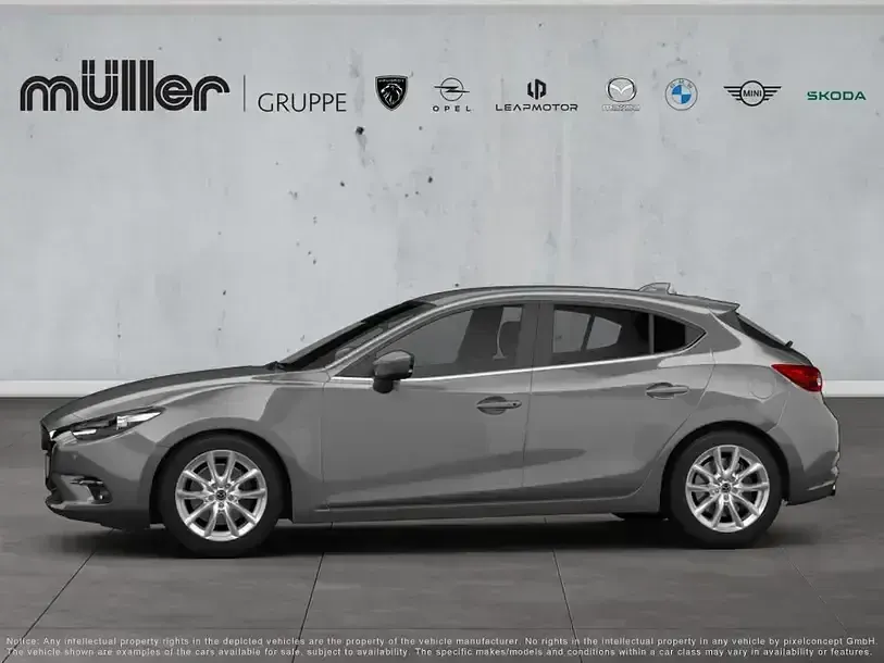 Gebraucht Mazda 3 120 PS (88 kW) 2018 Matrixgrau metallic Limousine
