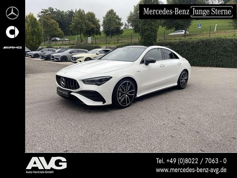 Polarweiss unilack Gebraucht 2024 Mercedes CLA35 AMG AMG Limousine | 49.400 € (Fairer Preis) - Bild 1/4