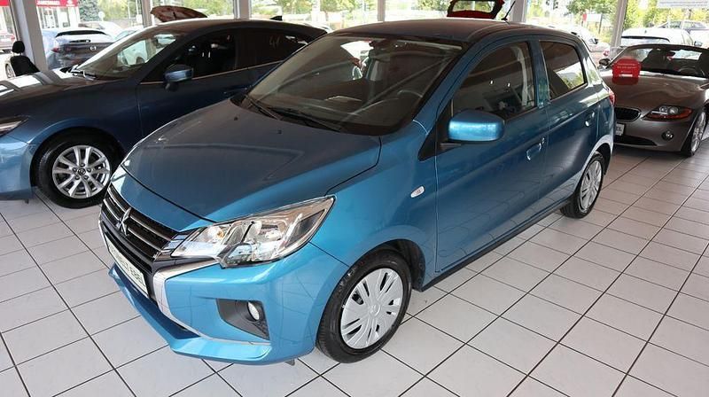 Blau Gebraucht 2021 Mitsubishi Space Star Kleinwagen | 10.910 € (Etwas zu teuer) - Bild 1/4