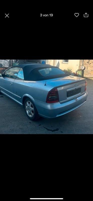 Silber Gebraucht 2002 Opel Astra Cabriolet Cabrio | 950 € (Superpreis) - Bild 1/4