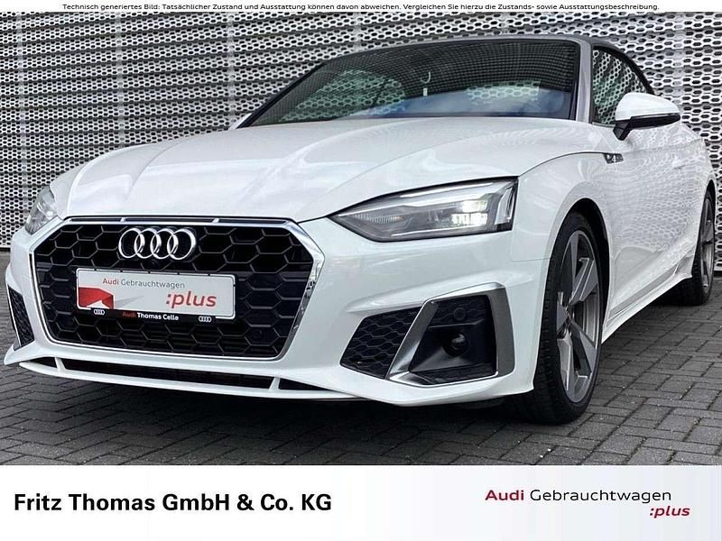 Ibisweißverdeck grau Gebraucht 2022 Audi A5 Cabriolet S-Line Cabrio | 35.790 € (Superpreis) - Bild 1/4