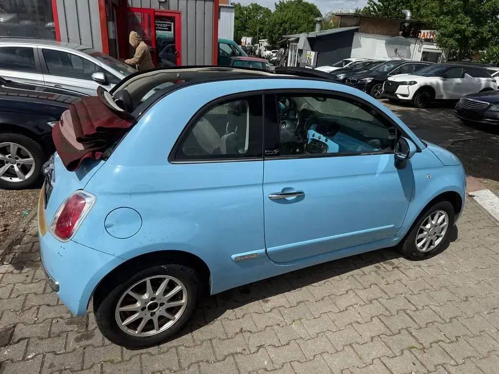 Brugt Fiat 500C 101 HK (74 kW) 2012 Blå Cabriolet