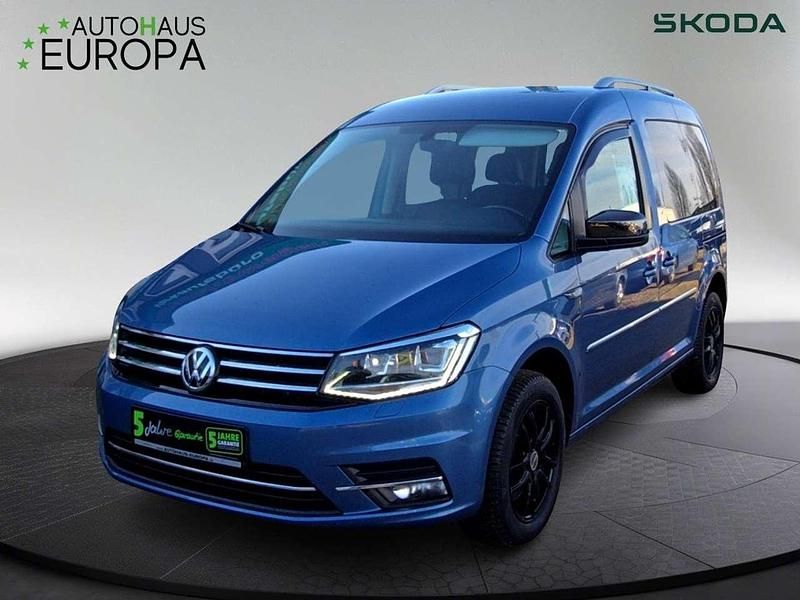 Acapulcoblau metallic Gebraucht 2017 VW Caddy Highline Van / Kleinbus | 17.990 € (Fairer Preis) - Bild 1/4
