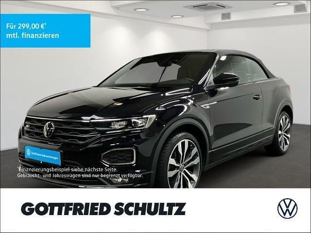 Schwarz Gebraucht 2021 VW T-Roc Cabriolet R-line Cabrio | 27.750 € (Fairer Preis) - Bild 1/4