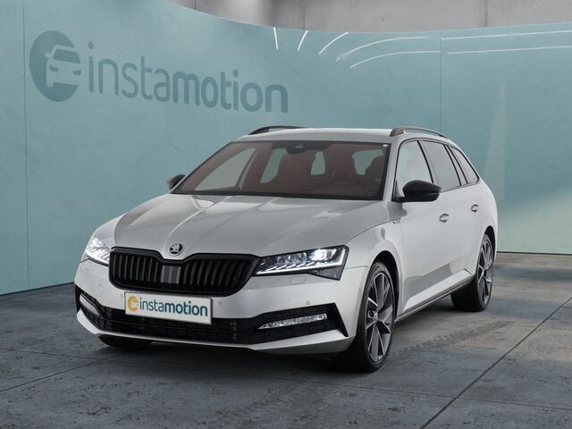 Silber Gebraucht 2024 Skoda Superb SportLine Kombi | 52.690 € - Bild 1/2