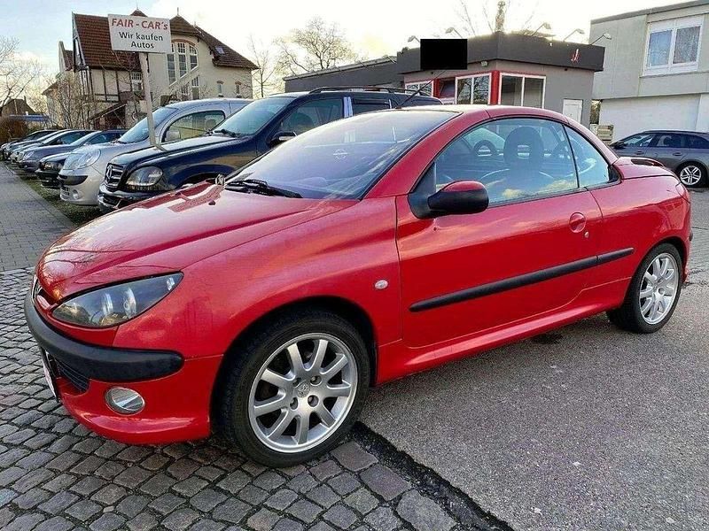 Rot Gebraucht 2002 Peugeot 206 CC Cabrio | 750 € (Superpreis) - Bild 1/4