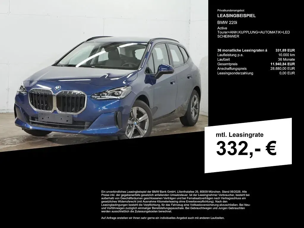 Gebraucht BMW 220 170 PS (125 kW) 2025 Phytonicblau metallic Kombi