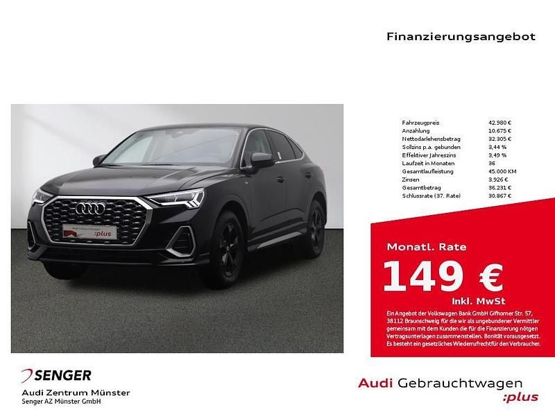 Schwarz Gebraucht 2024 Audi Q3 Sportback S-Line SUV | 42.980 € (Fairer Preis) - Bild 1/4