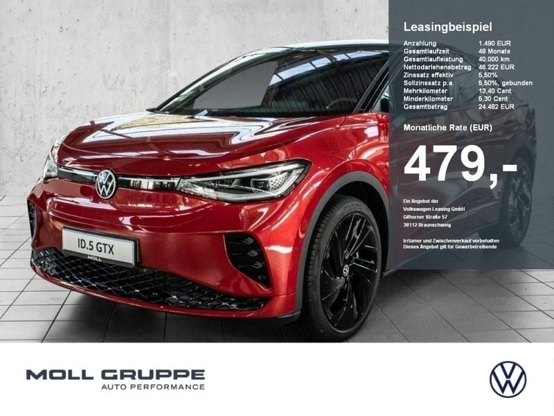 Kings red metallic / schwarz Neu 2024 VW ID.5 GTX SUV | 69.275 € (Etwas zu teuer) - Bild 1/4