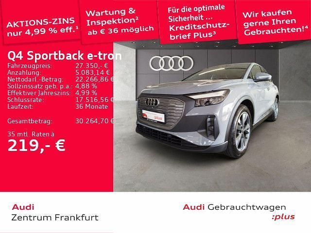 Kieselgrau Gebraucht 2022 Audi Q4 Sportback e-tron Basis SUV | 27.350 € (Fairer Preis) - Bild 1/2