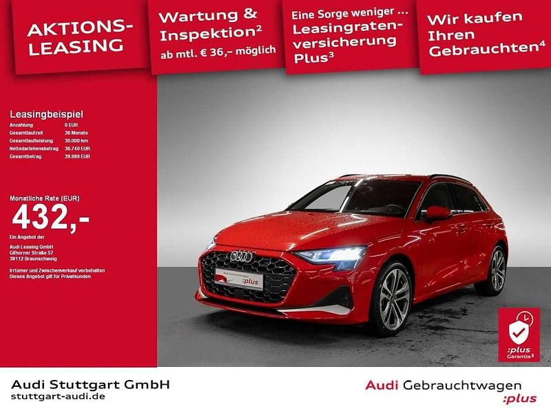 Progressivrot metallic Gebraucht 2024 Audi A3 Sportback Advanced Plus Limousine | 36.740 € (Fairer Preis) - Bild 1/2